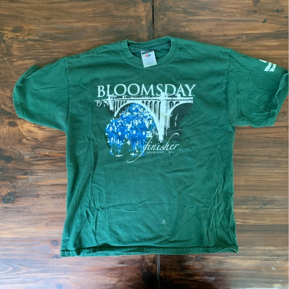 Green Graphic T-shirt Bloomsday Race Baby Tee - Picture 2 of 5